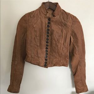 All saints Lexlex leather jacket